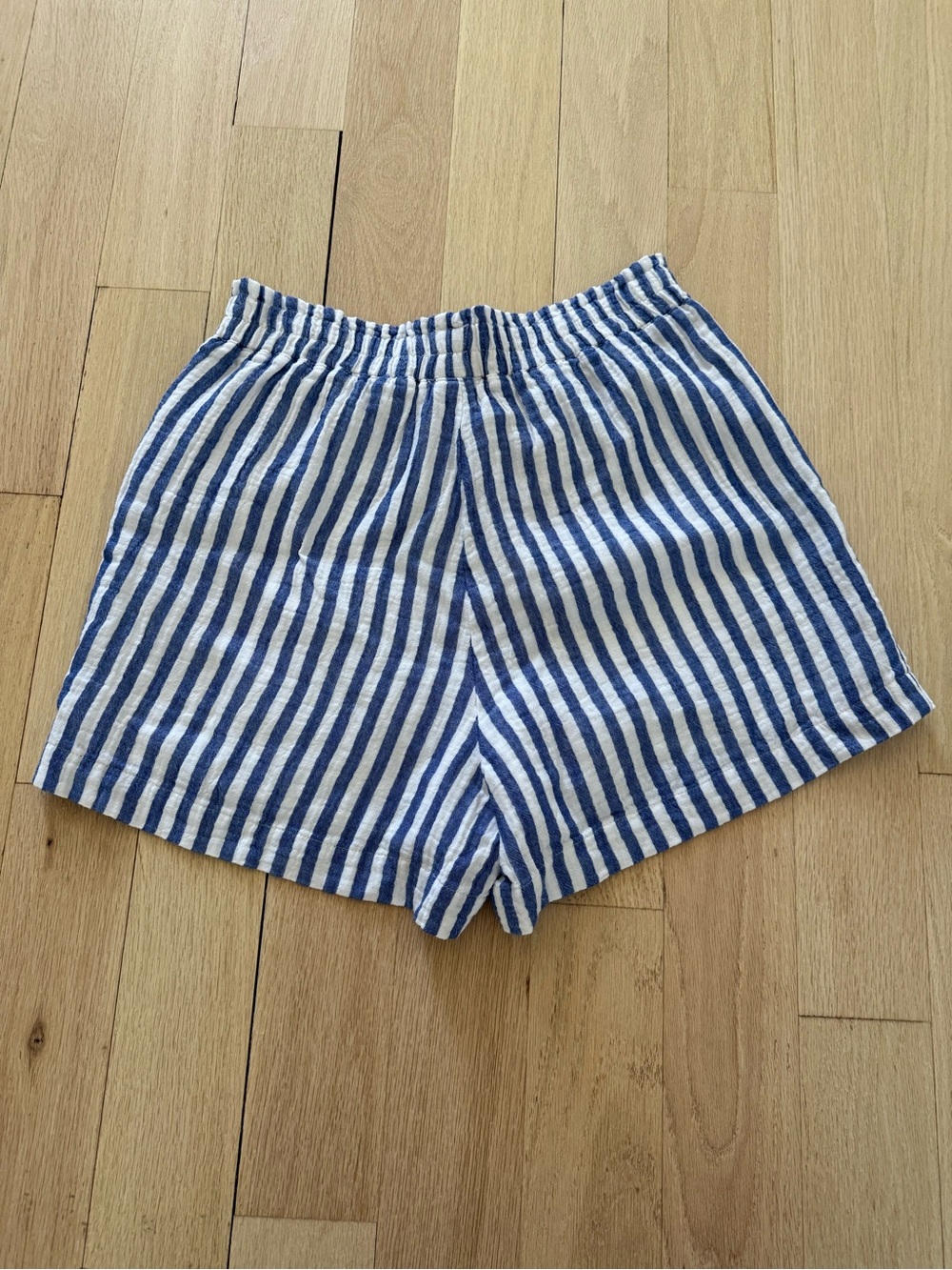 Rails Blue and White Striped High-Waist Shorts - NWT - Size S - Picture 2 of 4
